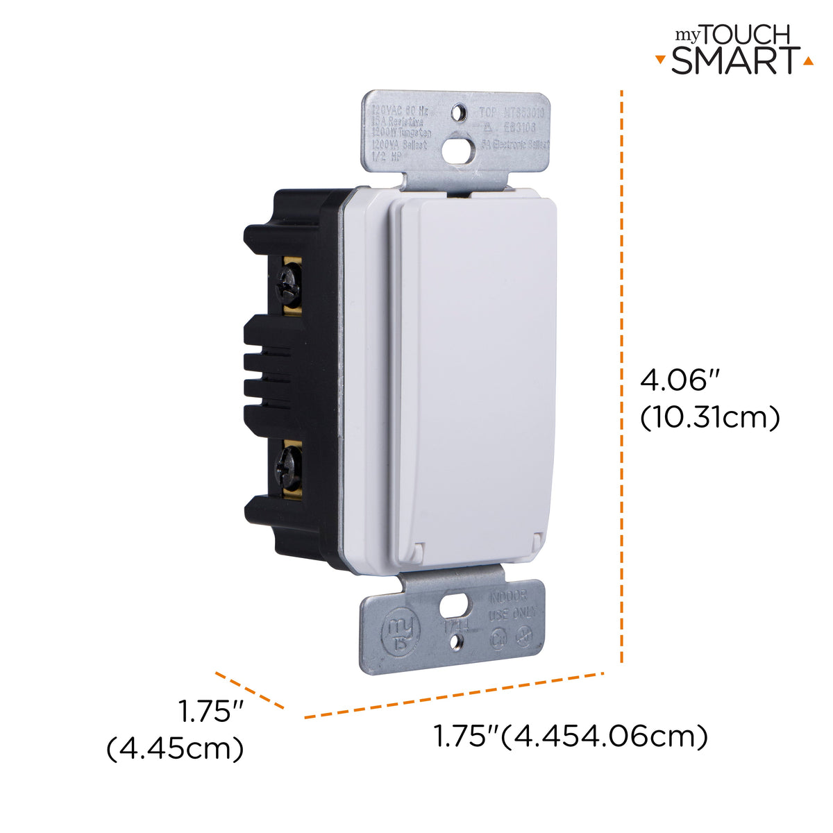 myTouchSmart SunSmart Indoor In-Wall All-in-One Digital Timer, White
