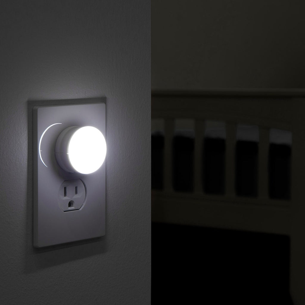 Lights by Night GLO Dot Light Sensing LED Night Light, White, 2 Pack