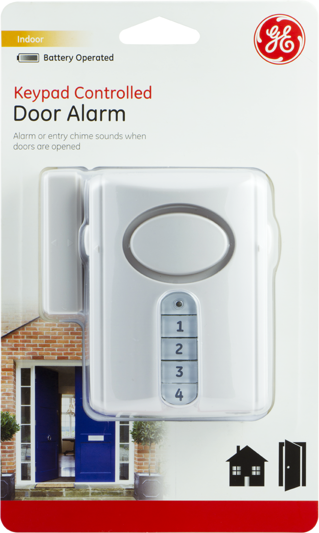 GE-branded Keypad-Controlled Door Alarm