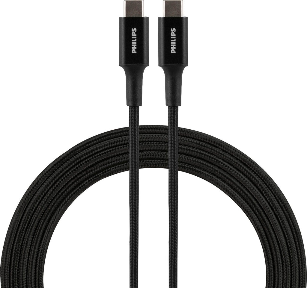 Philips 6ft. USB-C Braided Charging Cable, Black