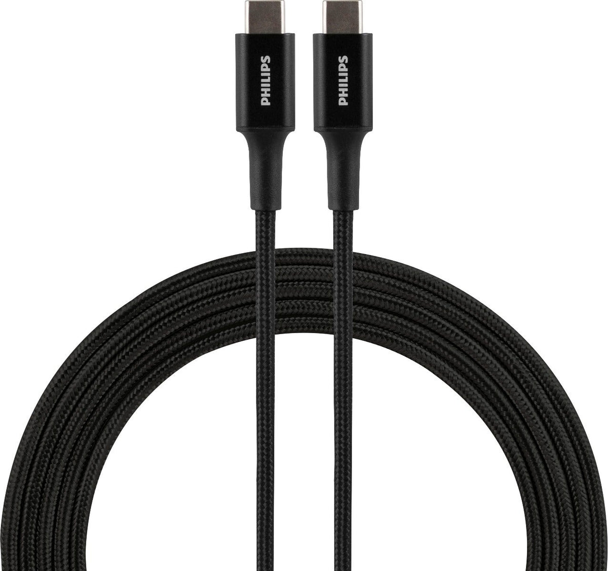 Philips 6ft. USB-C Braided Charging Cable, Black