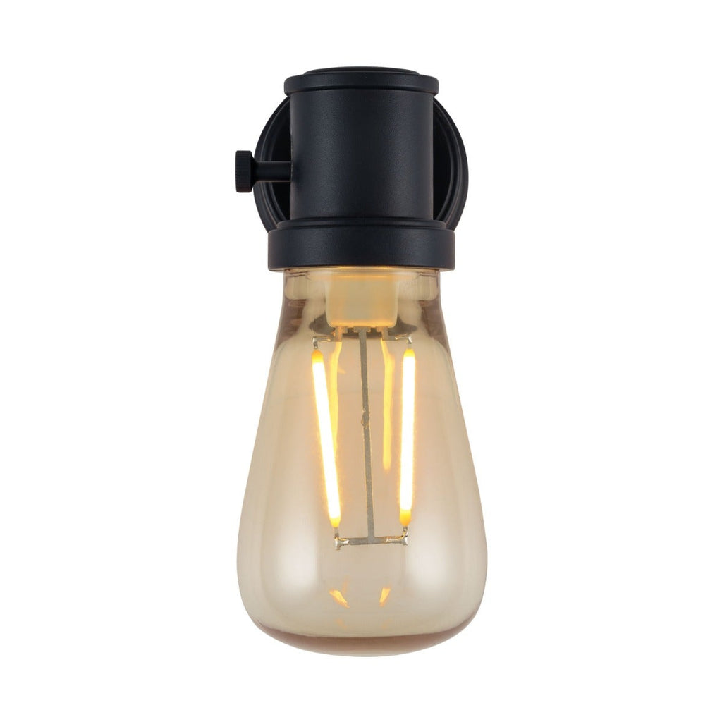 GE Vintage Light Sensing LED Night Light, Black