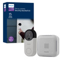 Philips Battery Operated 32-Chime Decoy Security Camera Doorbell, White