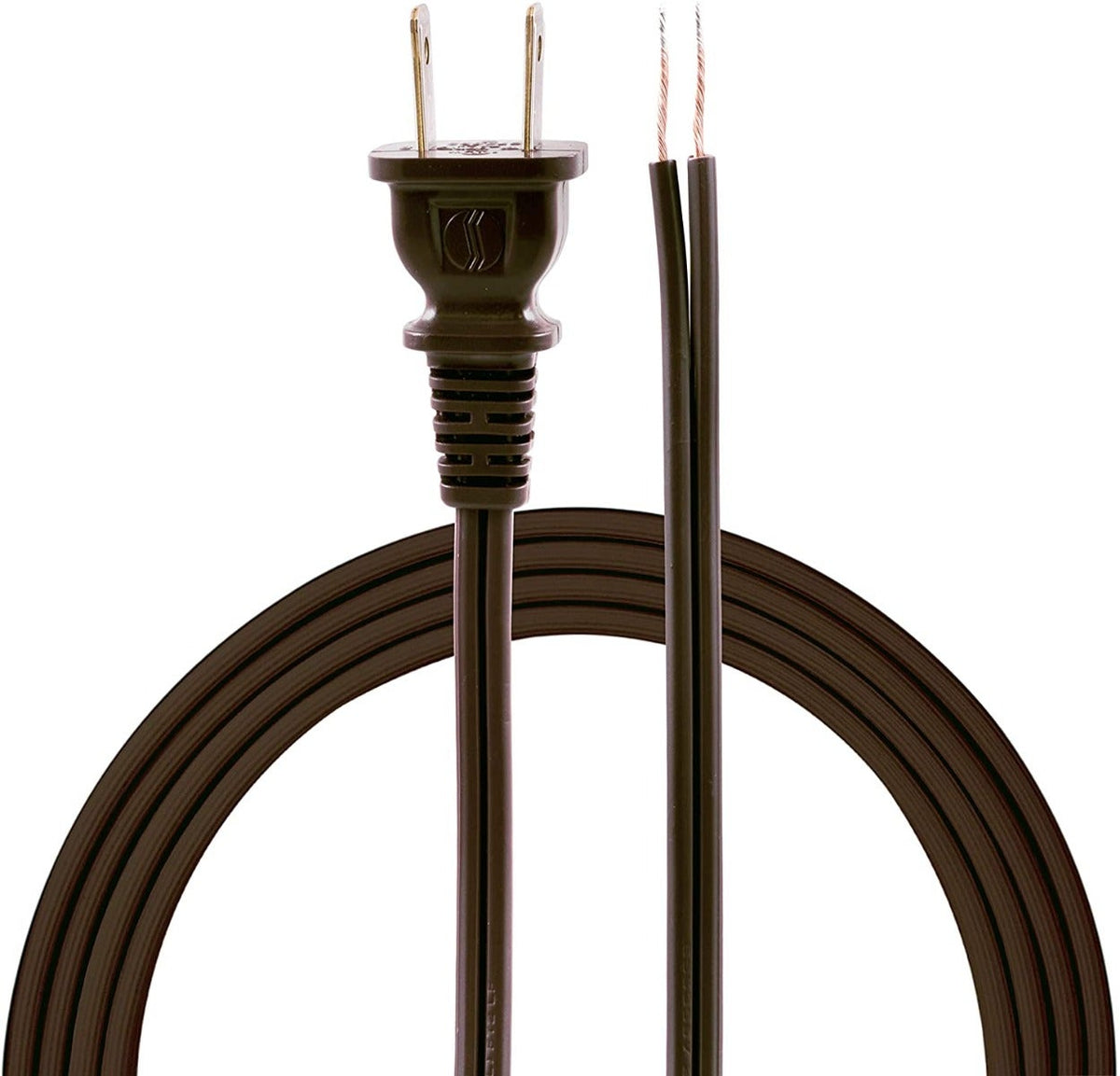 GE 8ft. Polarized Replacement Lamp Cord, Brown