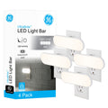 GE UltraBright Plug-In Automatic LED Light Bar, 4 Pack, White