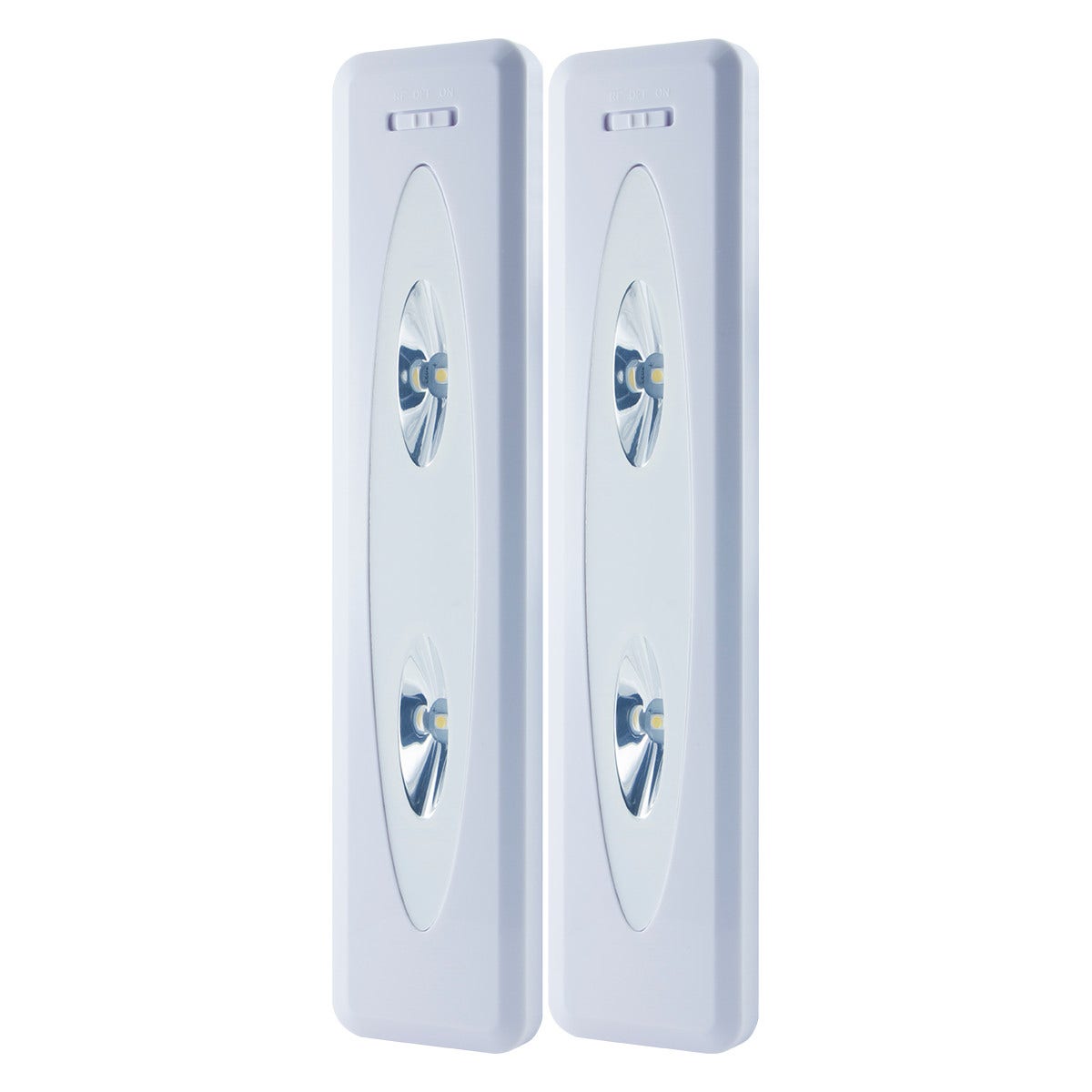 GE Battery Operated LED Light Bars with Remote, White, 2 Pack