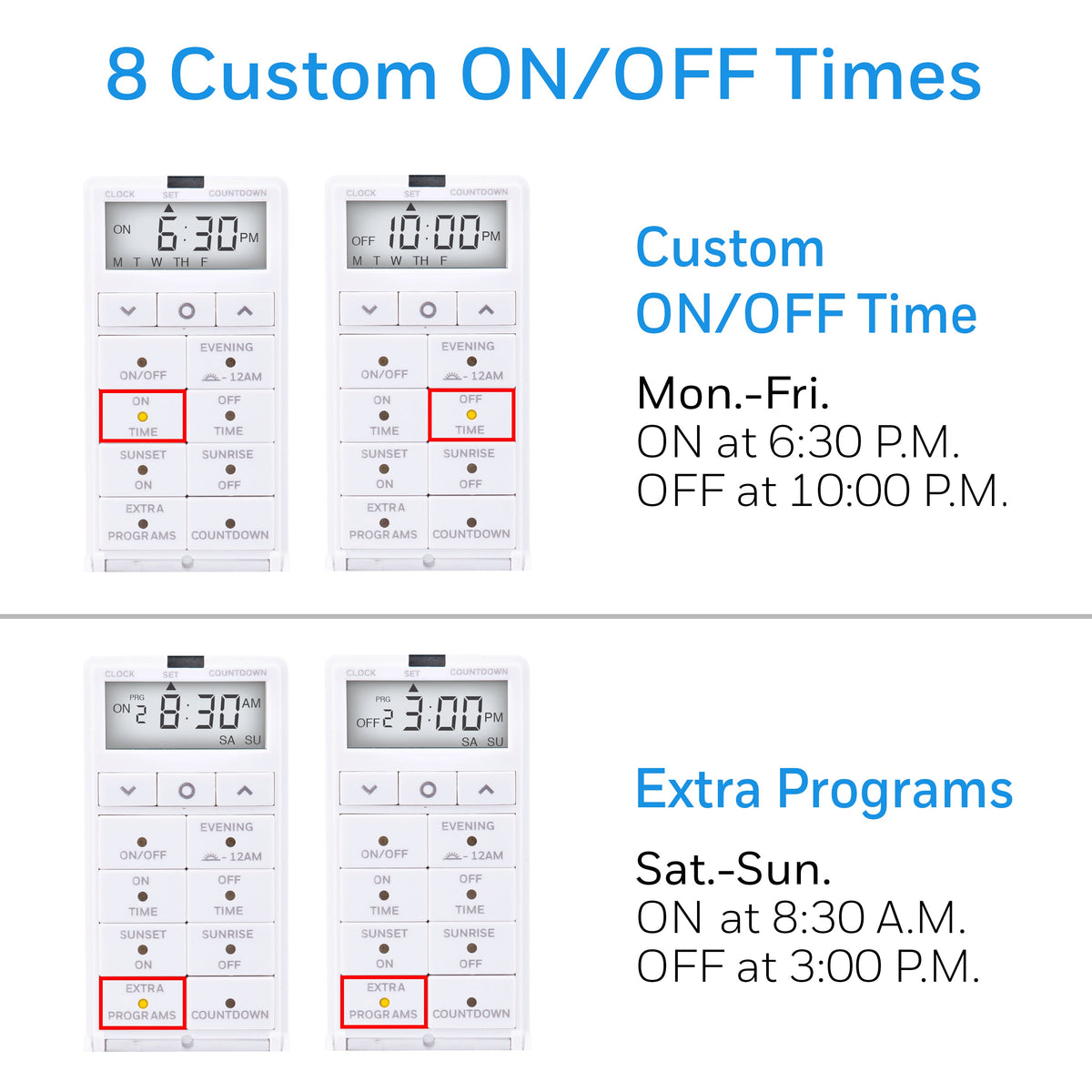 UltraPro Daysmart 7-Day In-Wall Digital Timer