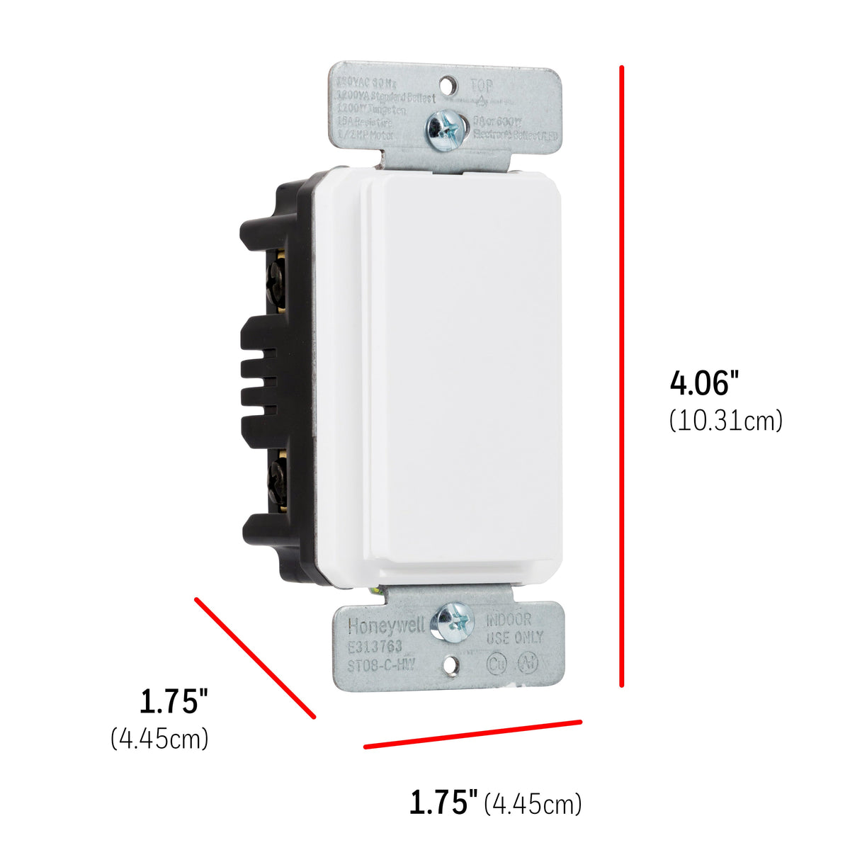 UltraPro In-Wall Push-Button Countdown Timer, White