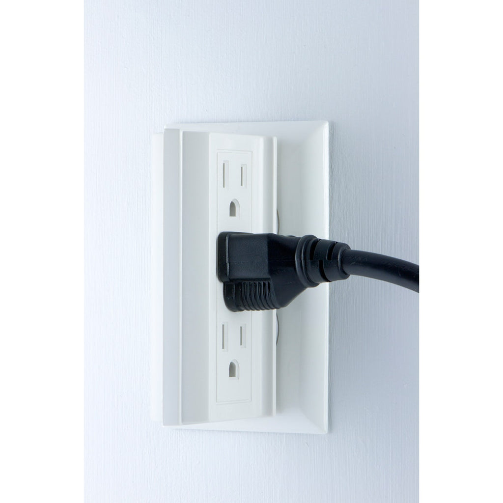 GE 6-Outlet Side-Access Wall Tap, White