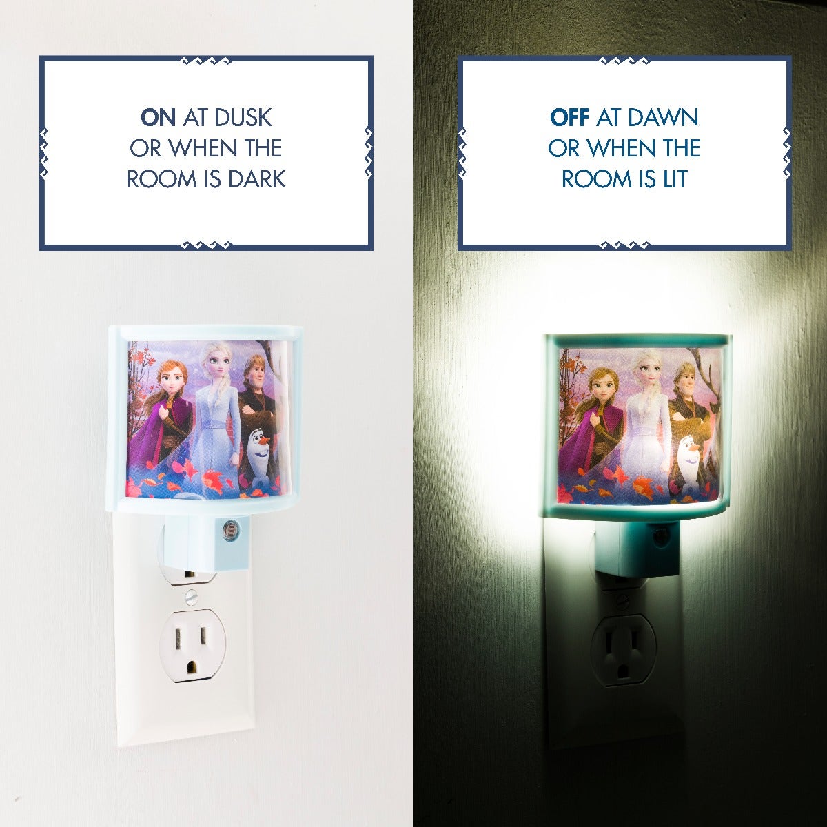 Disney Frozen II Wrap Shade LED Night Light, Blue