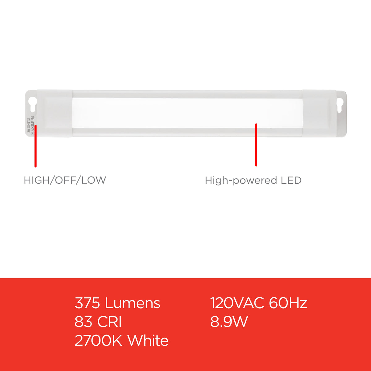 UltraPro LED Plug-in Light Fixture, 12in.