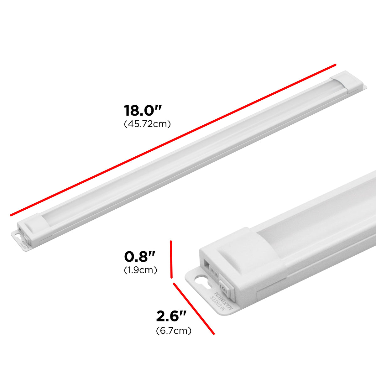 UltraPro 18in. Linkable Plug-In LED Light Fixture, White