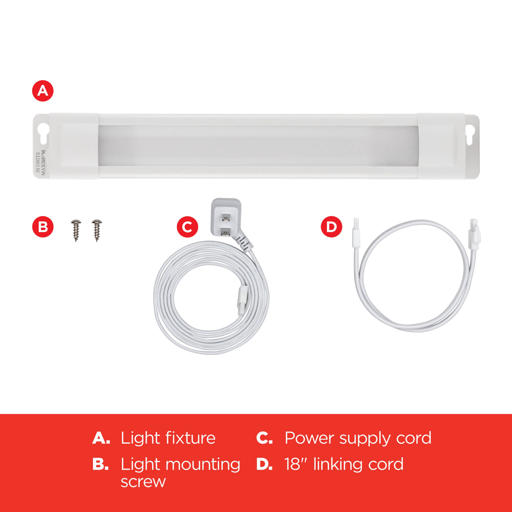 UltraPro 36in. Linkable Plug-In LED Light Fixture, White