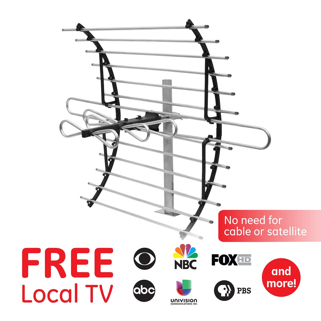 GE Pro Attic Mount HD Antenna, Gray