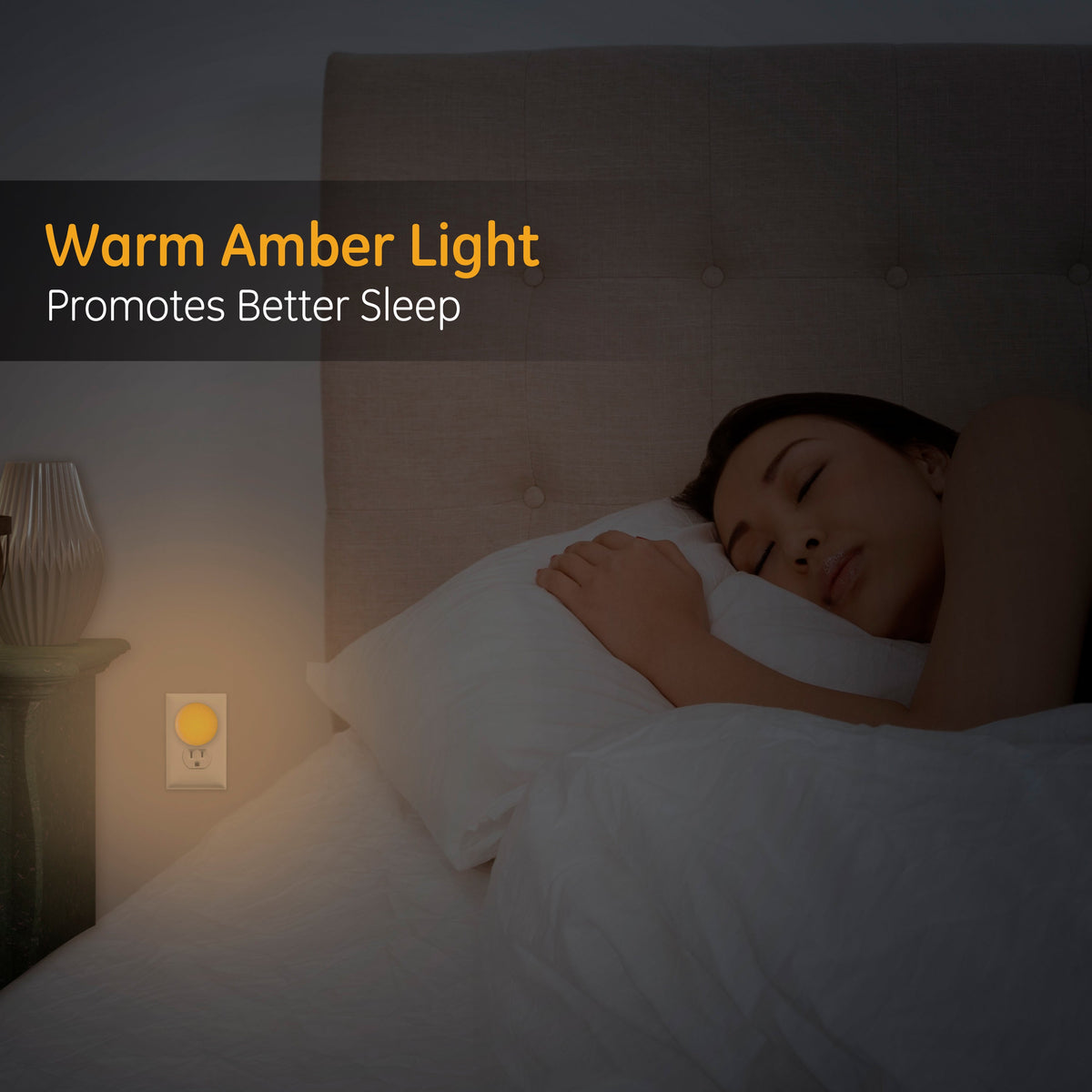 GE Color-Changing Swivel Plug-In LED Night Light, White
