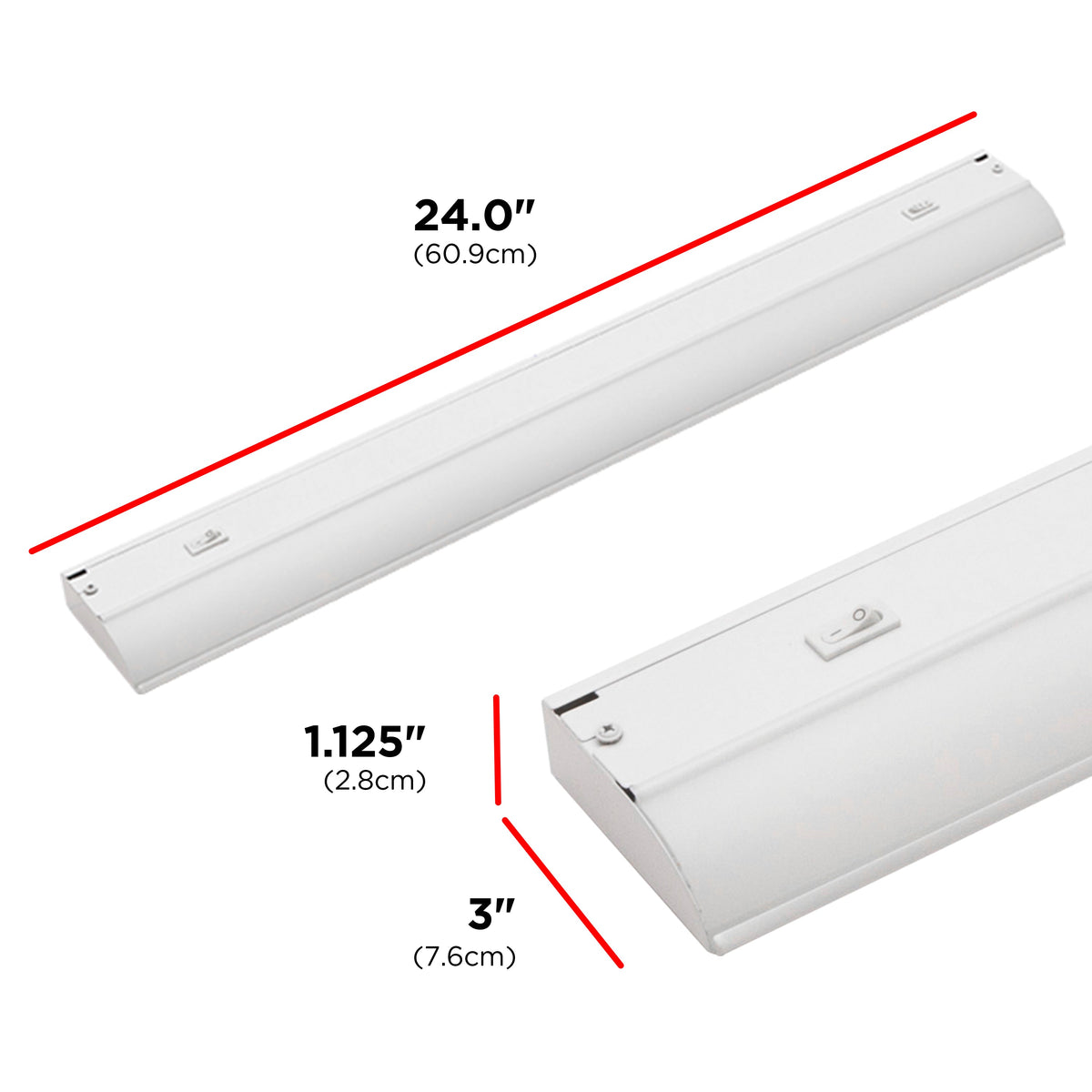 UltraPro 24in. Direct Wire LED Light Fixture with White Select
