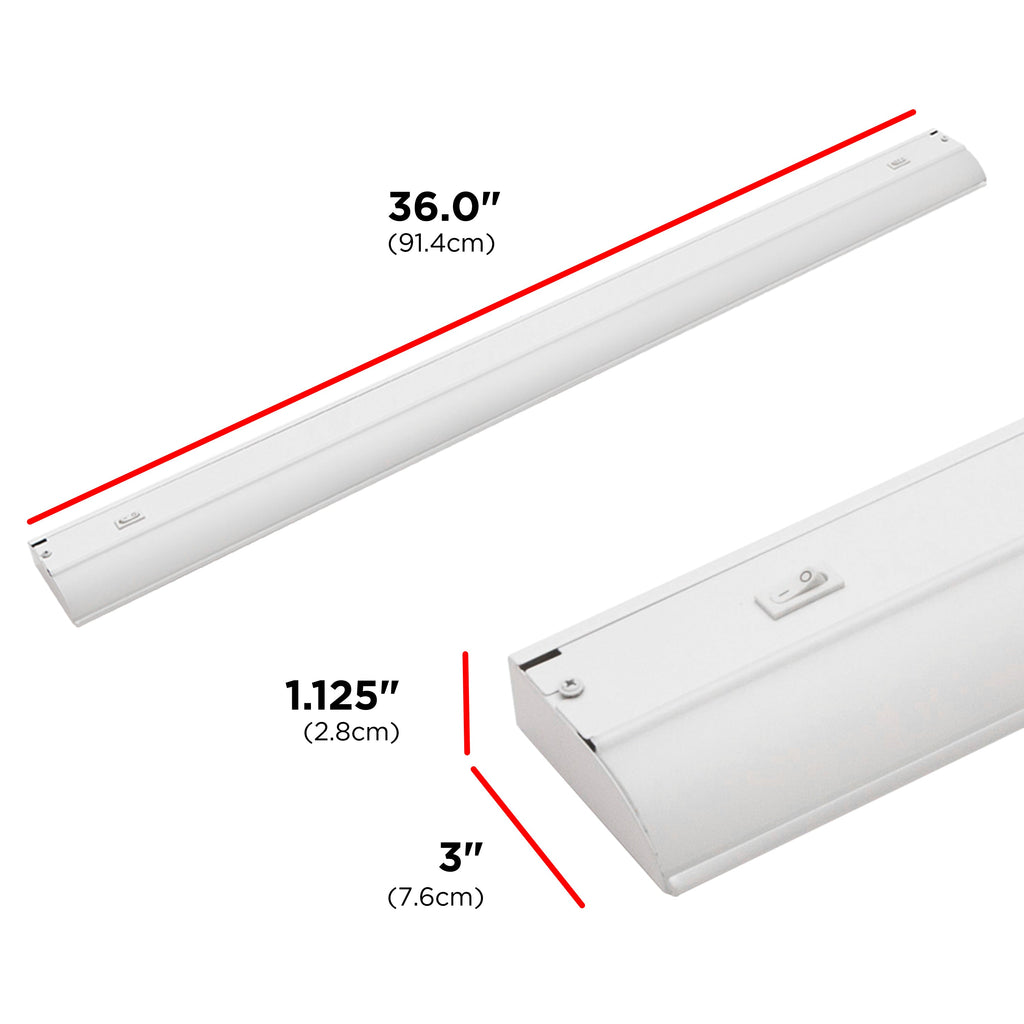 UltraPro 36in. Direct Wire LED Light Fixture with White Select