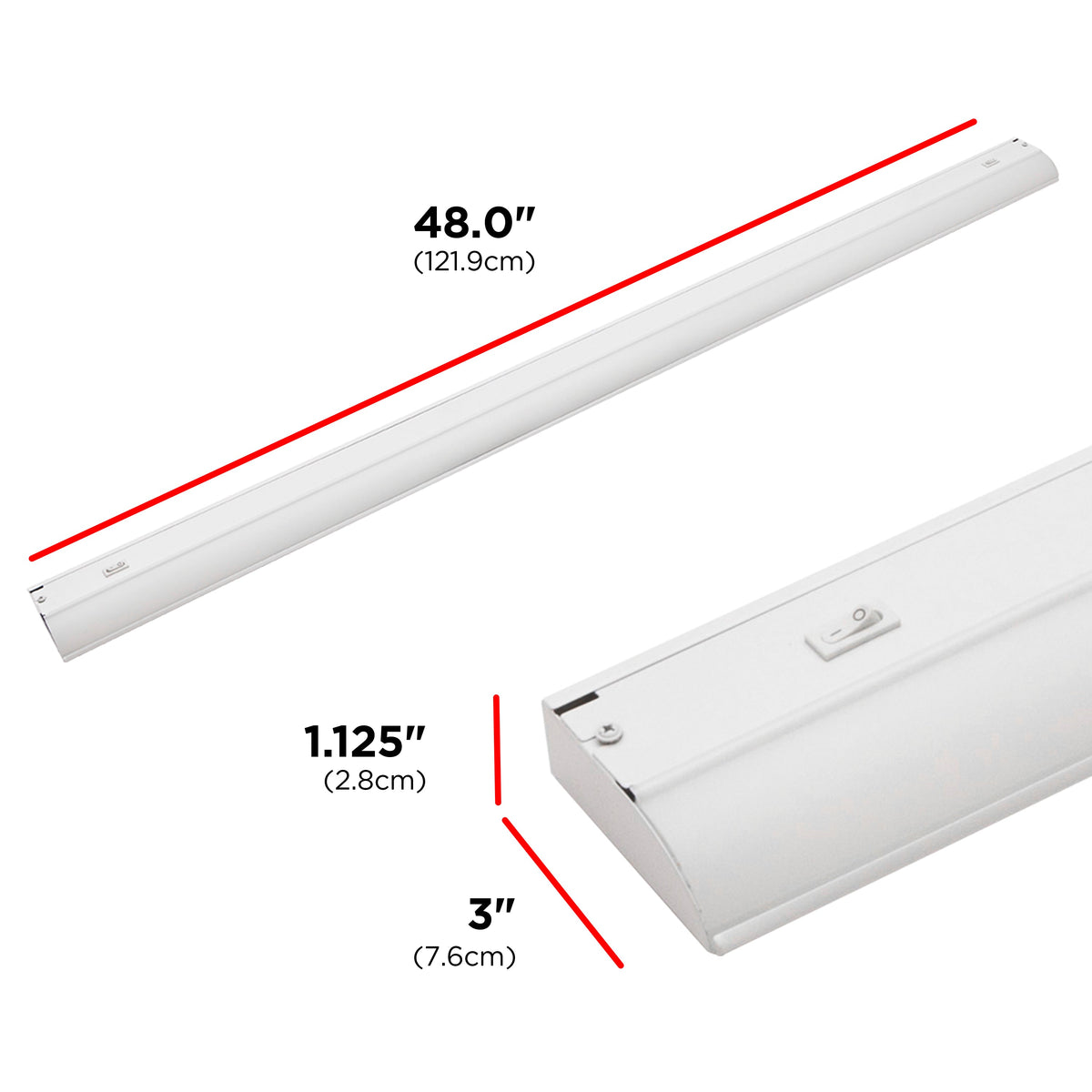 UltraPro 48in Direct Wire LED Light Fixture with White White