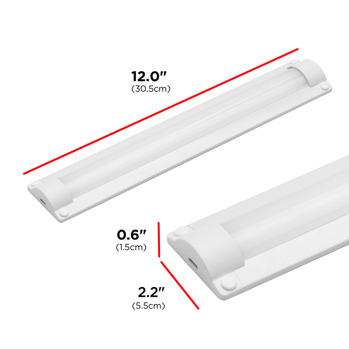 UltraPro Bright-Select Plug-In LED Light Fixture, 12in