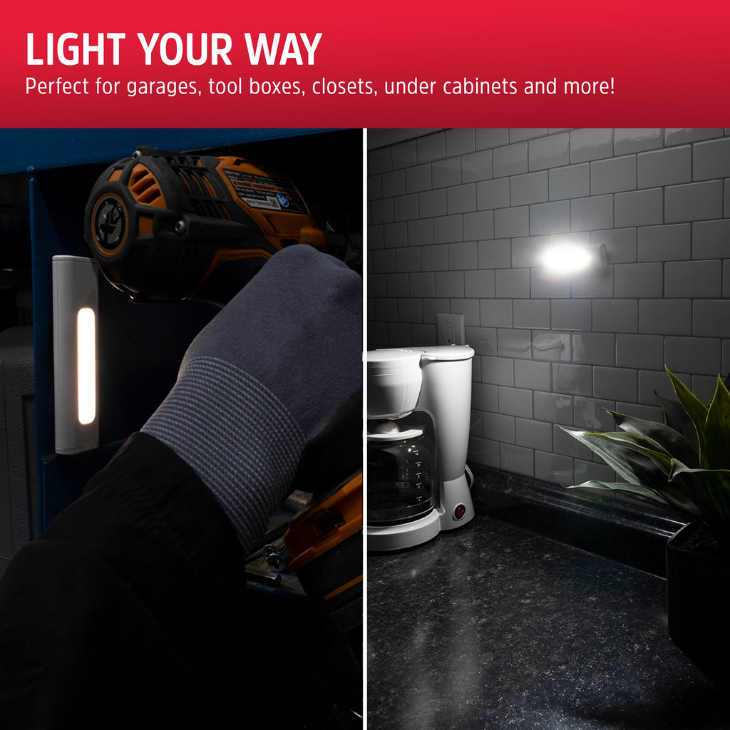 Energizer Magnet Mount Stick Light, Push Button LED