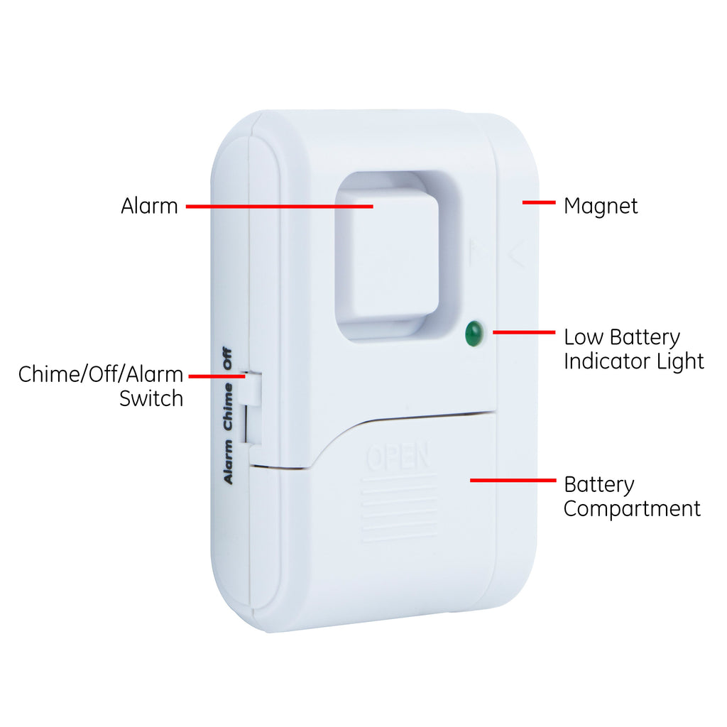UltraPro Battery-Operated Magnetic Window Alarm 12 pack
