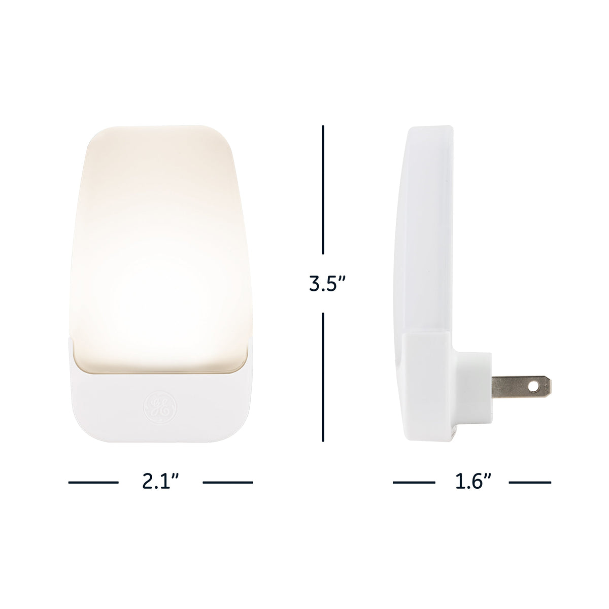 GE Light Sensing LED Night Light, 4 Pack, White