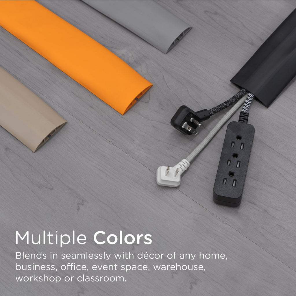 Cordinate Cable Management Floor Cover, 6ft., Gray