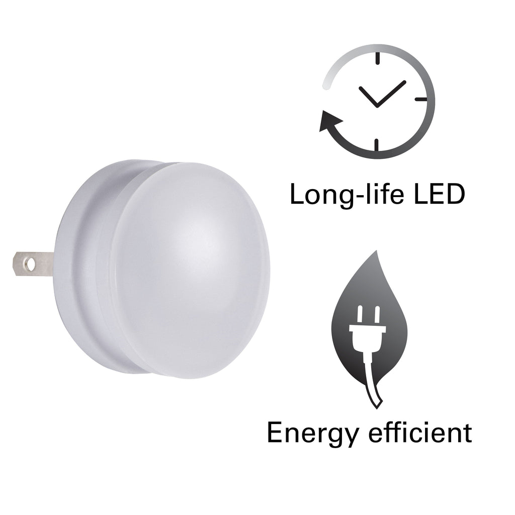 Lights by Night GLO Dot Light Sensing LED Night Light, White, 2 Pack