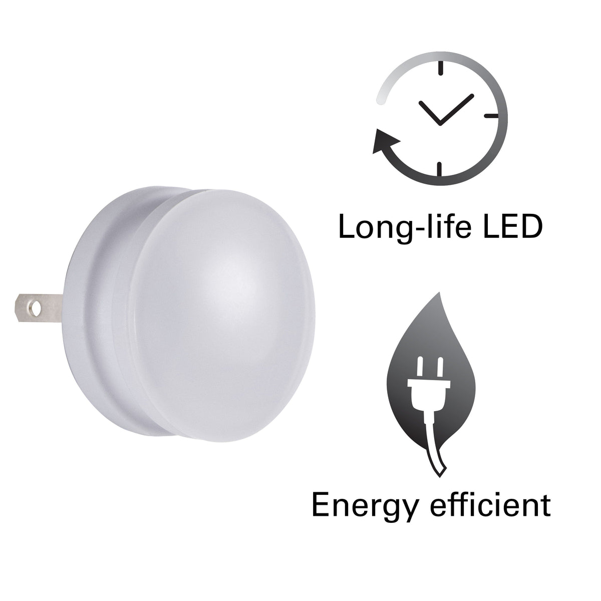 Lights by Night GLO Dot Light Sensing LED Night Light, White, 2 Pack