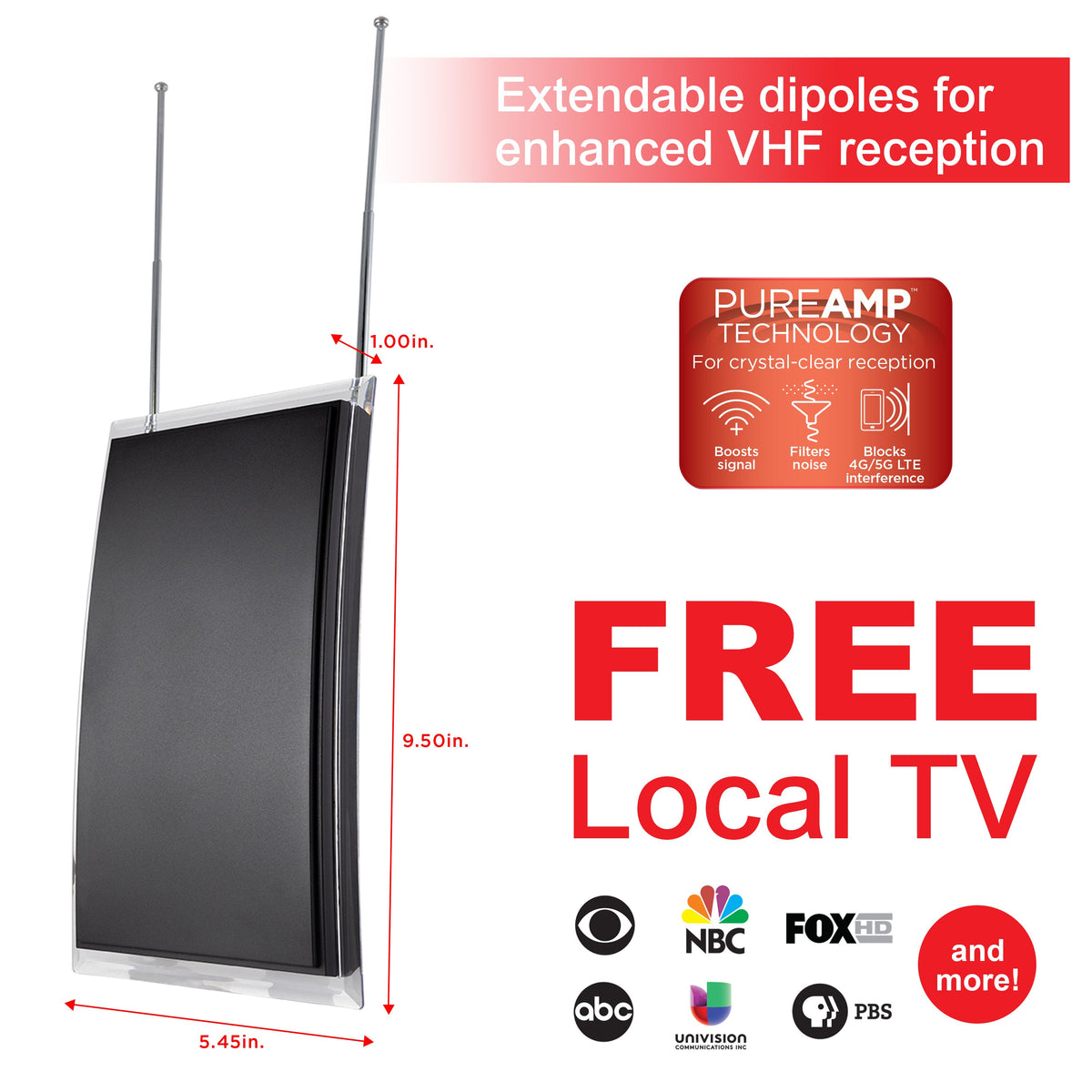 GE Pro Crystal HD Amplified Antenna