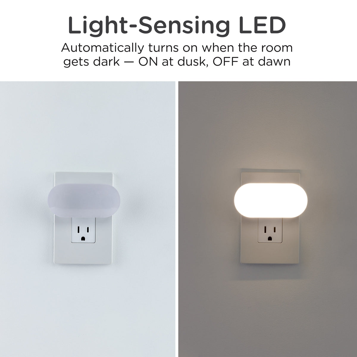 Lights by Night UltraBrite Light Sensing LED Dimmable Mini Night Light