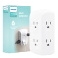 Philips 6-Outlet Wall Tap, White
