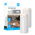 GE 4-in-1 Rechargeable Power Failure LED Night Light, White, 2 Pack