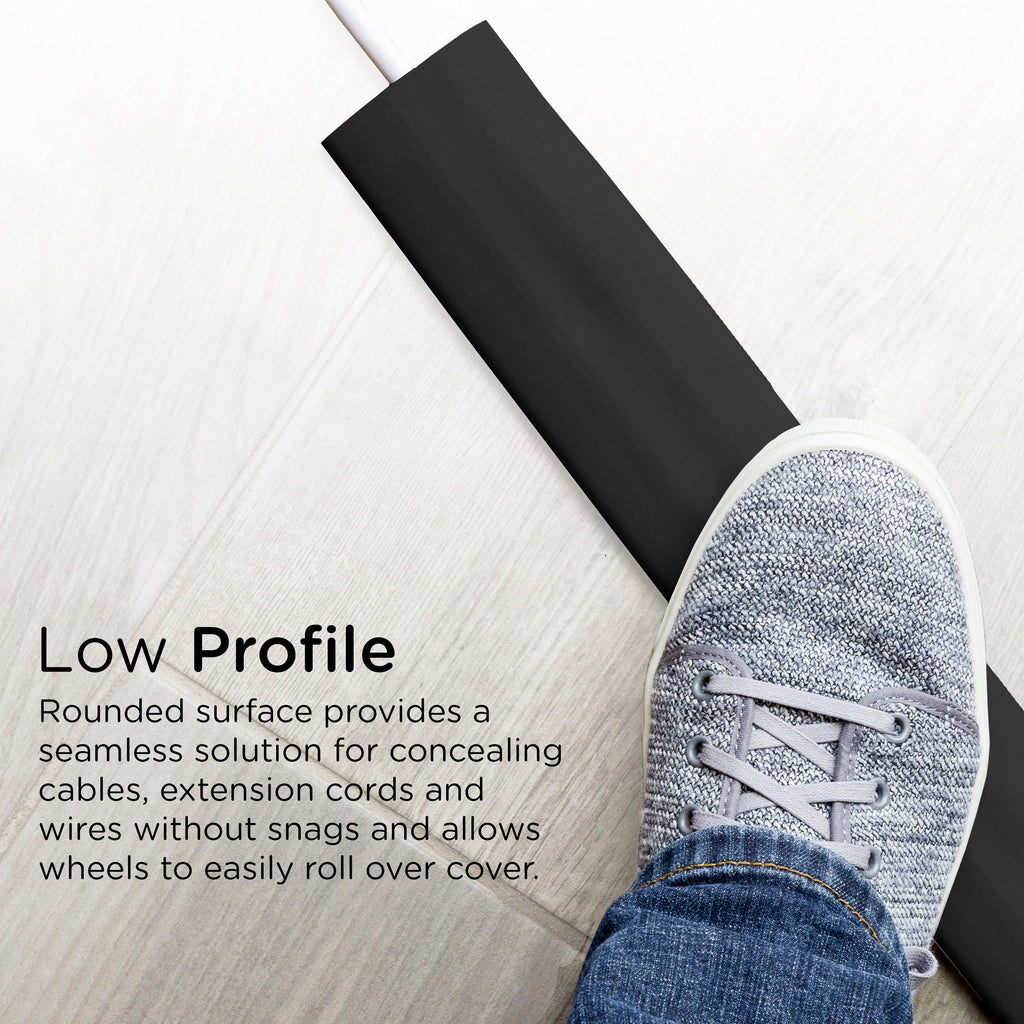 Cordinate Cable Management Floor Cover, 10ft., Black