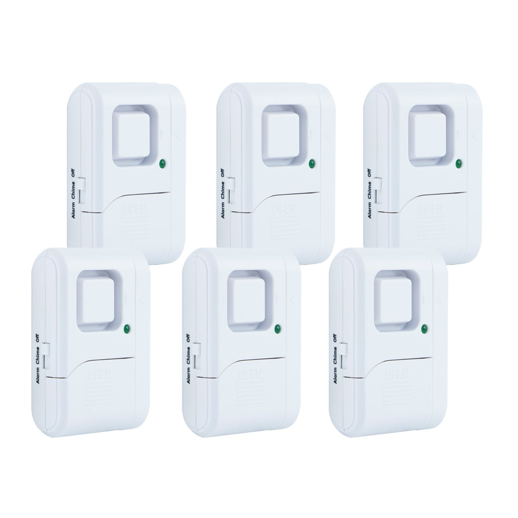 UltraPro Battery-Operated Magnetic Window Alarm 6 pack