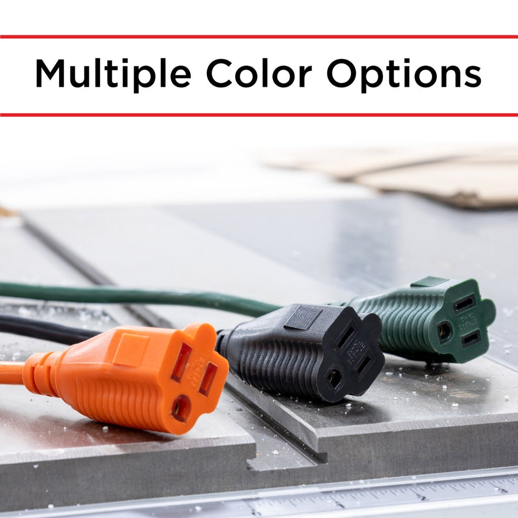 UltraPro 1-Outlet 15ft. Outdoor Extension Cord, Green