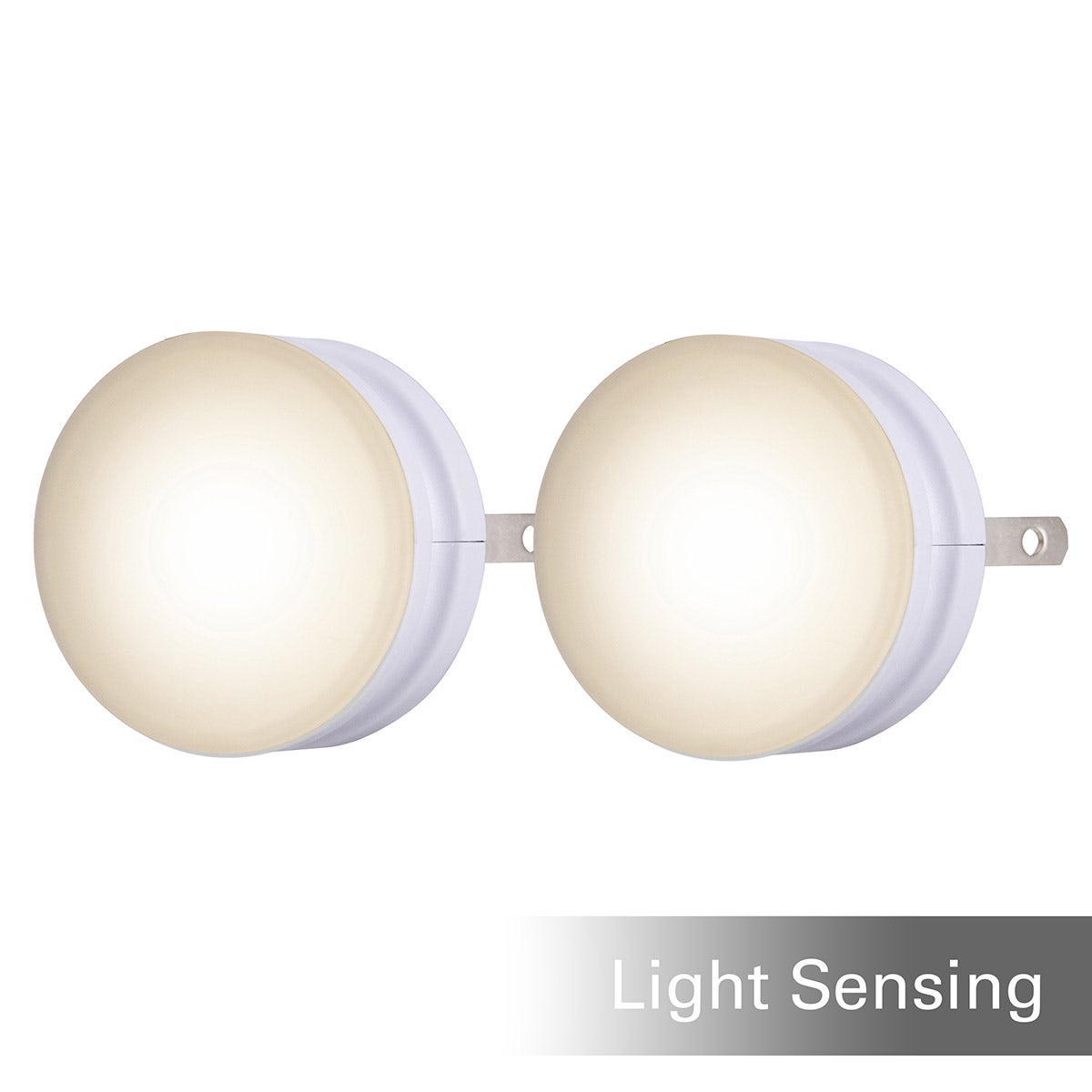 Lights by Night GLO Dot Light Sensing LED Night Light, White, 2 Pack