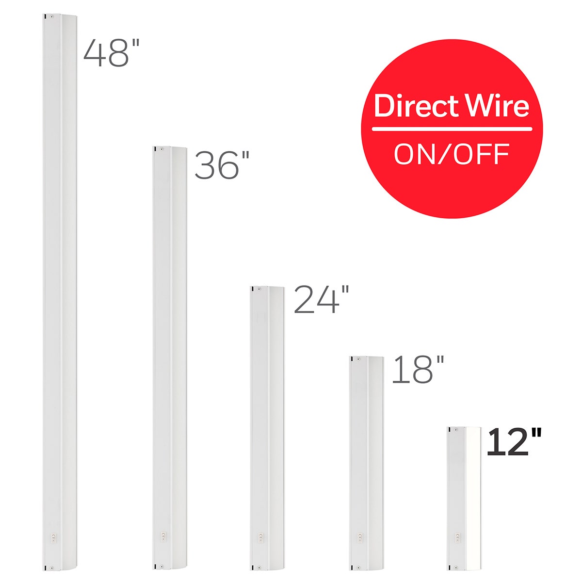 UltraPro 12in. On/Off Direct Wire LED Light Fixture