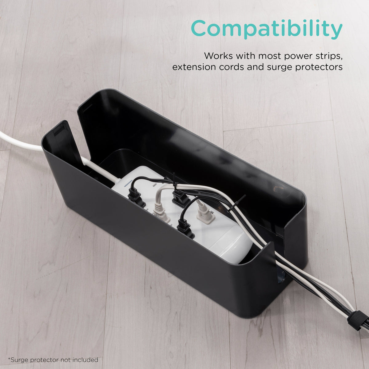 Cordinate Cord Management Box, Black