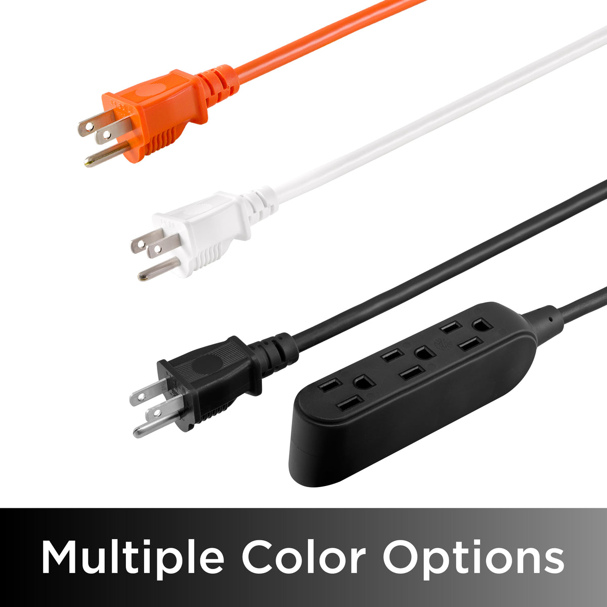 UltraPro 15ft. Outdoor Extension Cord, 3 Grounded Outlet, Black