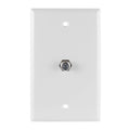 GE-branded Coax Cable Wallplate, White