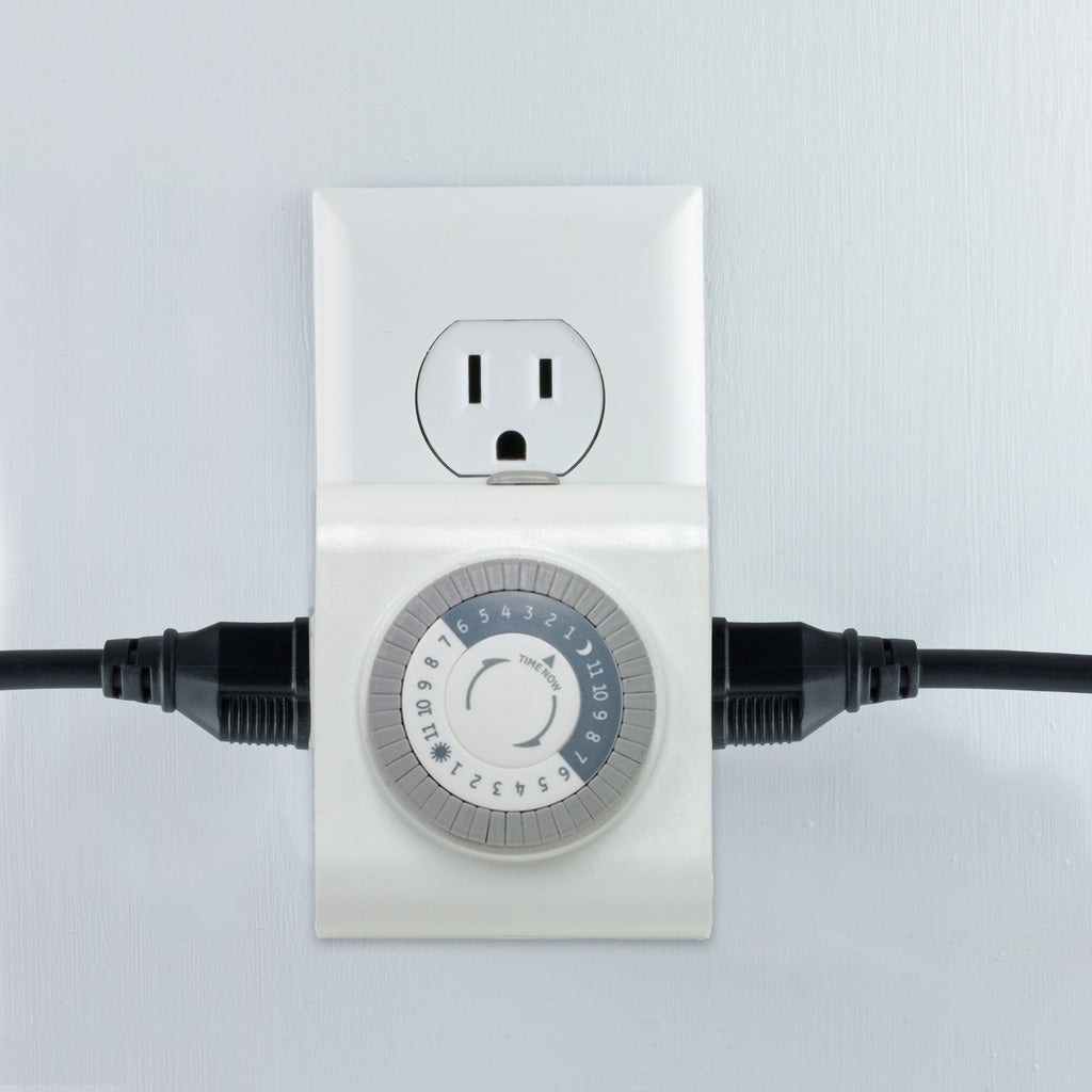 GE Indoor Plug-In 24-Hour Mechanical Timer, White, 4 Pack