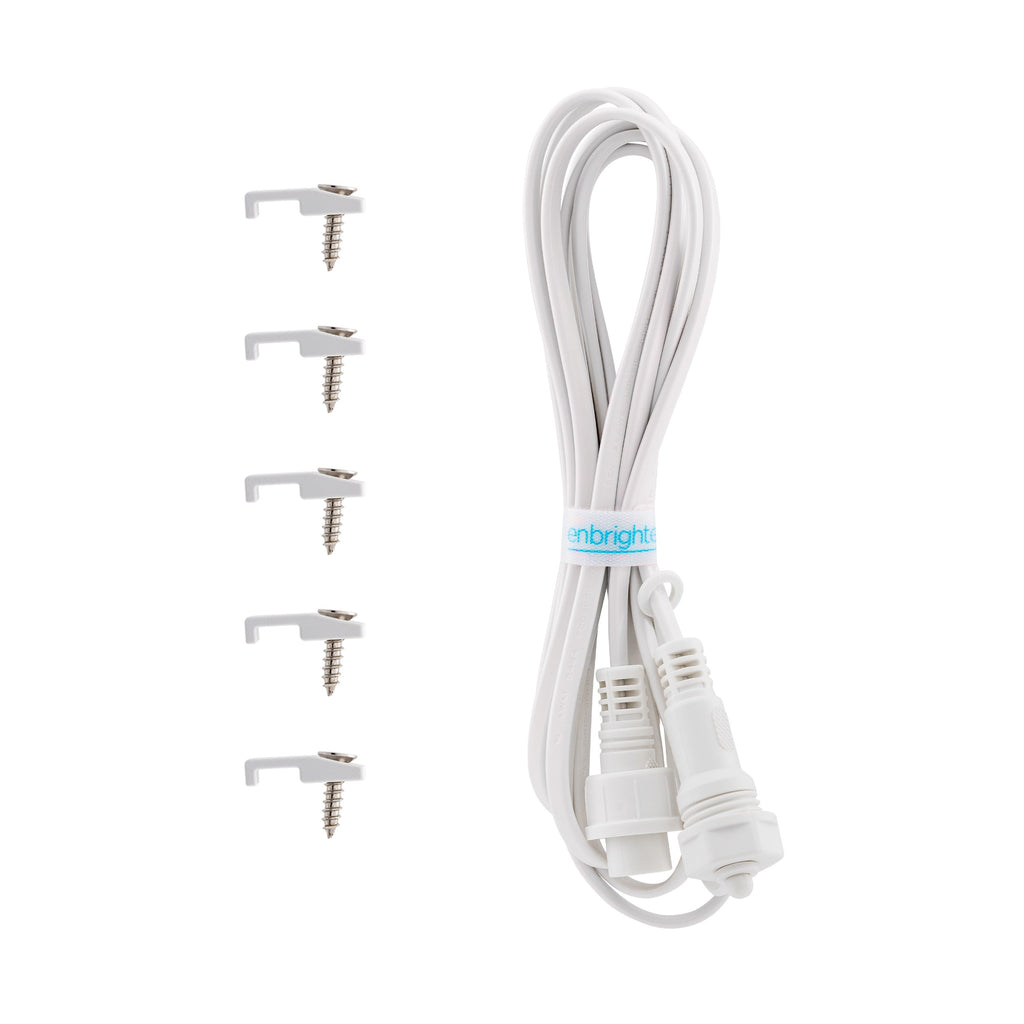 Enbrighten WiFi VIBE Eternity Eave Lights Extension Cable, 10ft. White