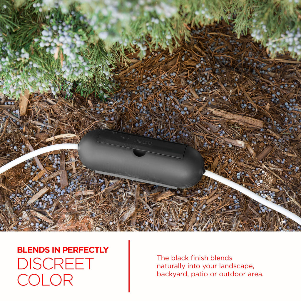 UltraPro Outdoor Cord Plug Cover, 2 Pack, Black