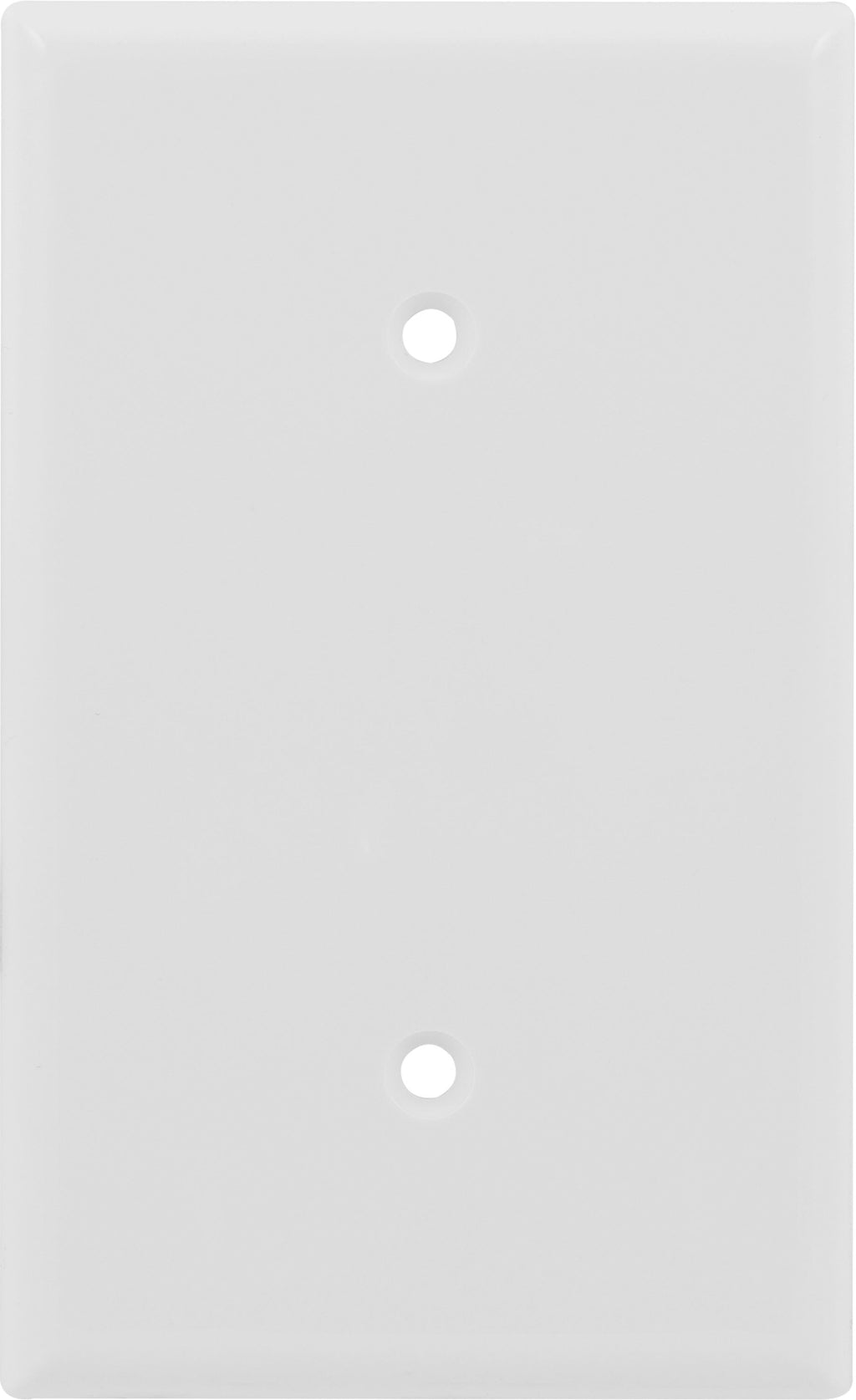Power Gear Single Blank Wallplate, White Nylon