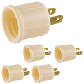 Power Gear Polarized Socket Adapter, Ivory, 5 Pack