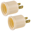 Power Gear Polarized Socket Adapter, Ivory, 2 Pack