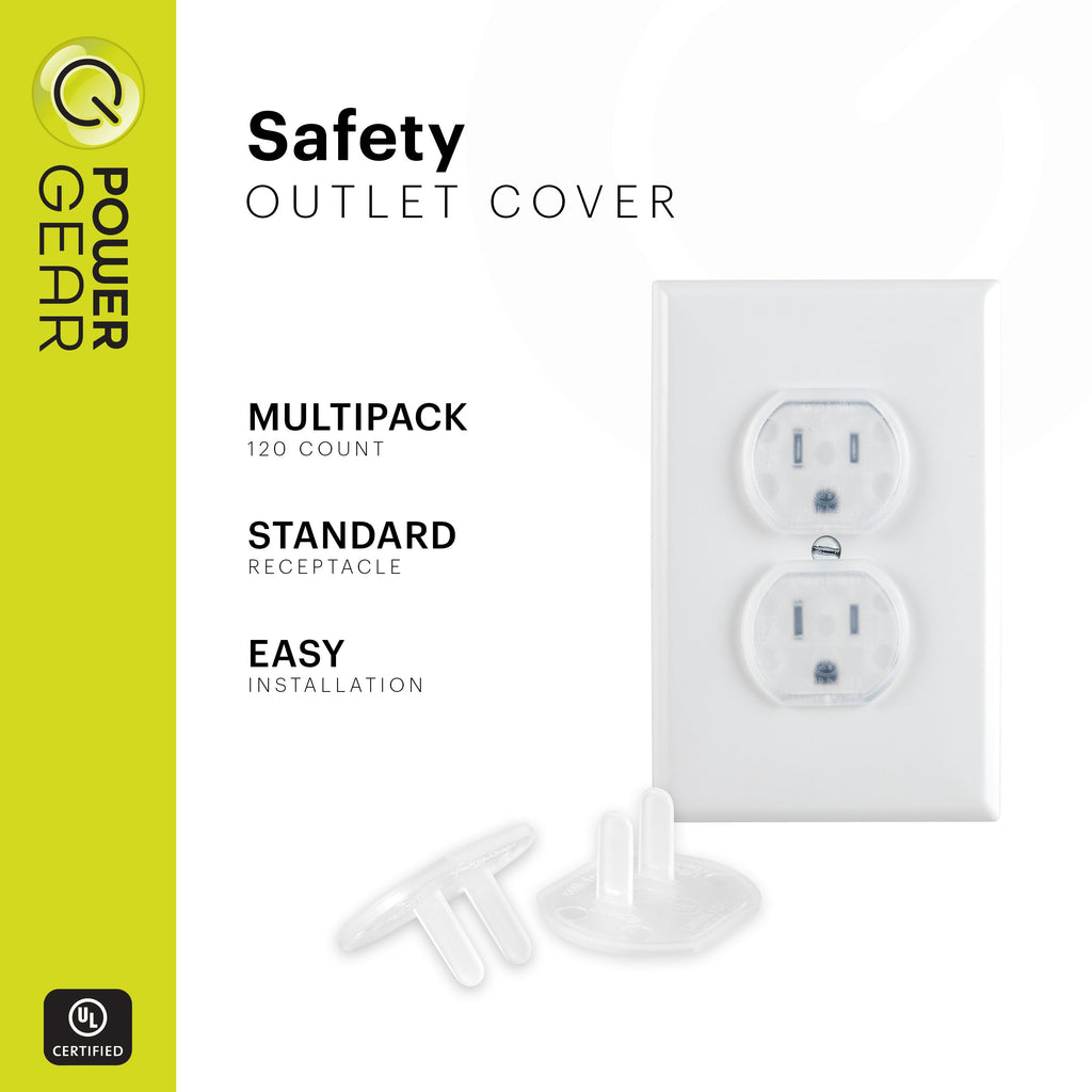 Power Gear Safety Outlet Covers, 120 Pack
