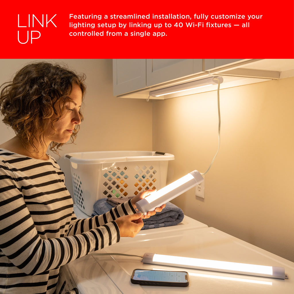 UltraPro LED Wi-Fi Smart Light Fixture, 18in.