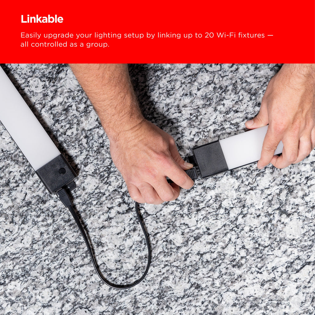 UltraPro LED Wi-Fi Smart Light Fixture, Color Changing, 36in.